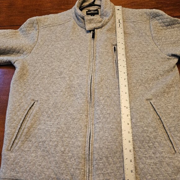 Rodd & Gunn Men's Quilted Double Zipper Sweater, Gray, Sz XL - Picture 11 of 14